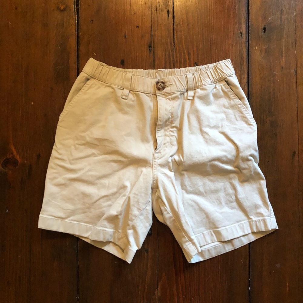GC Mens Small Chubbies 7” Inseam Original Stretch “Khakinator” Khaki Shorts